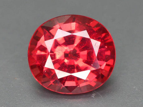 Natural Garnet 1.10 ct – Round Cut, Untreated, Pinkish Red