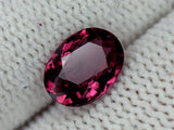 Natural Garnet 1.37 ct – Oval Cut, Untreated, Pinkish Red