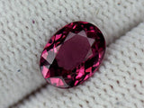Natural Garnet 1.37 ct – Oval Cut, Untreated, Pinkish Red