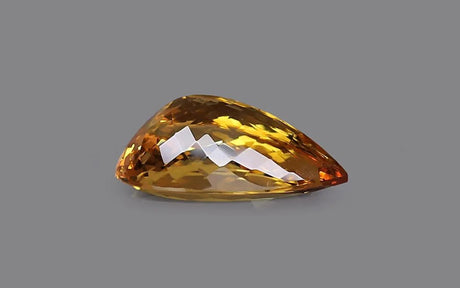 Natural Imperial Topaz 7.94 ct – Pear Cut, Untreated, IGI Certified