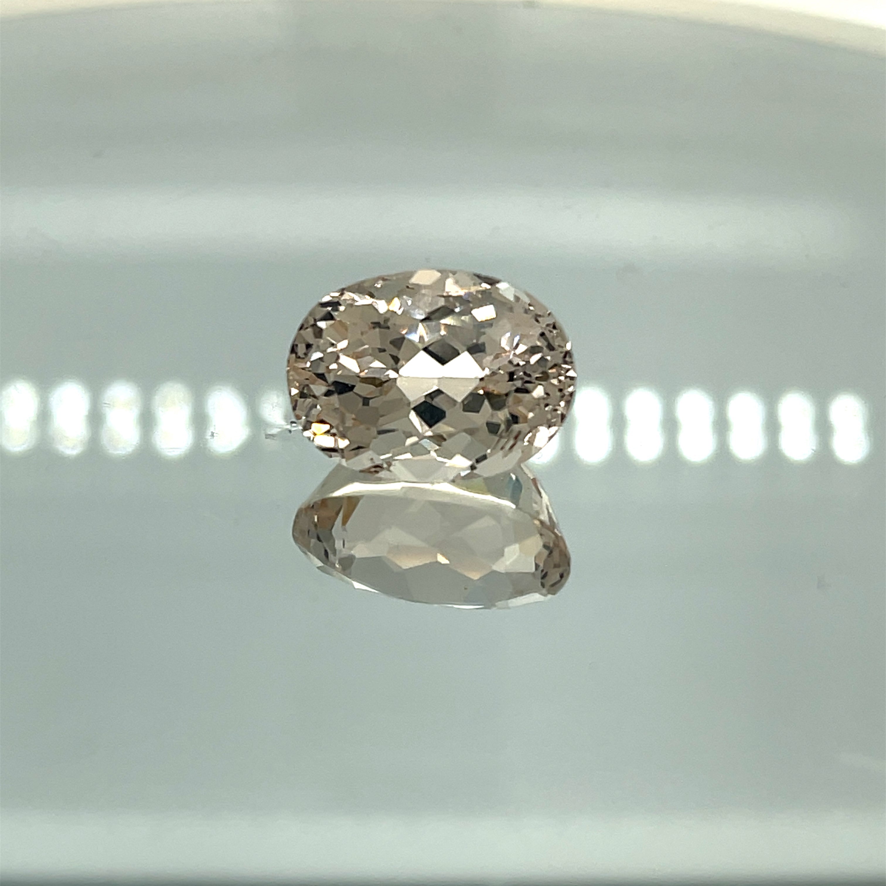 Natural Morganite 10.24 ct – Oval Cut, Unheated