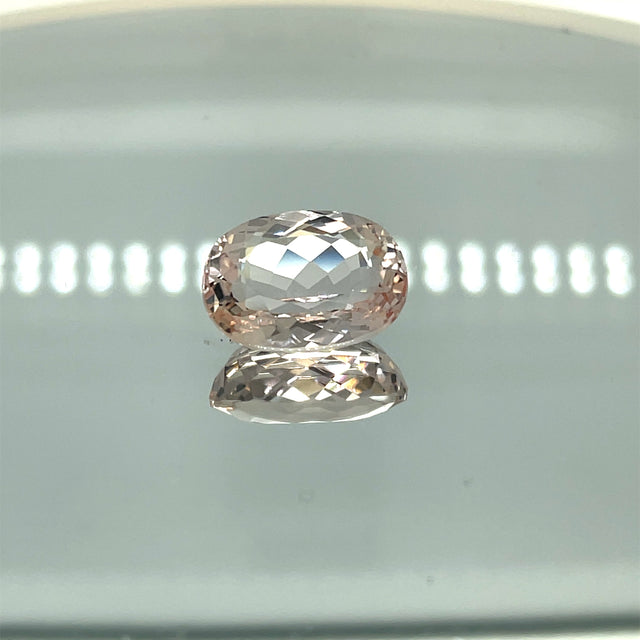 Natural Morganite 10.81 ct – Oval Cut, Unheated