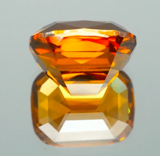 Natural Orange Zircon 12.68 ct – Cushion Cut, Untreated, Madagascar