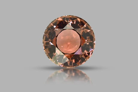 Natural Padparadscha Sapphire 1.07 ct – Round Cut, Untreated, Certified