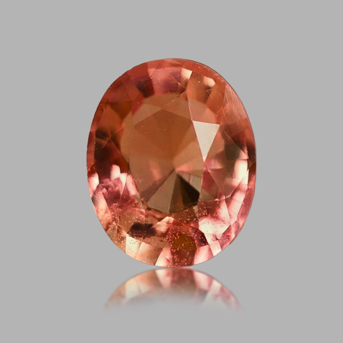 Naturel Rosé Padparadscha Saphir 21.65 CT Ovale Certifié Libre Pierre Précieuse Naturel Rosé Padparadscha Saphir 21.65 CT Ovale Certifié Libre Pierre Précieuse