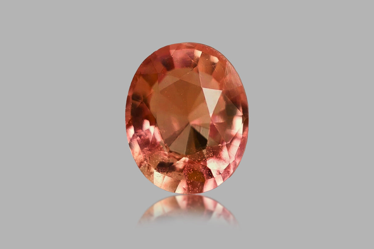 Natural Padparadscha Sapphire 1.08 ct – Oval Cut, Heated, GUILD Certified