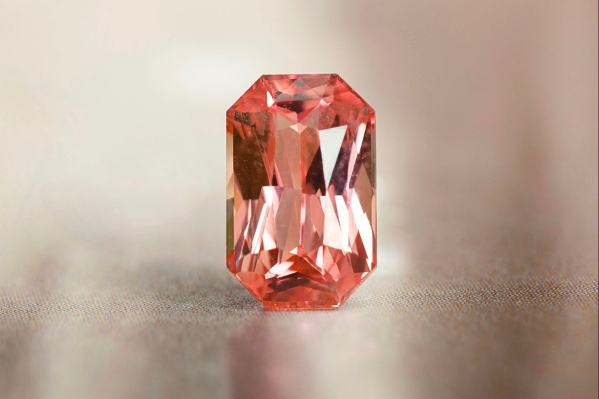 Natural Padparadscha Sapphire 1.14 ct – Octagon Cut, Heated, GIA Certified