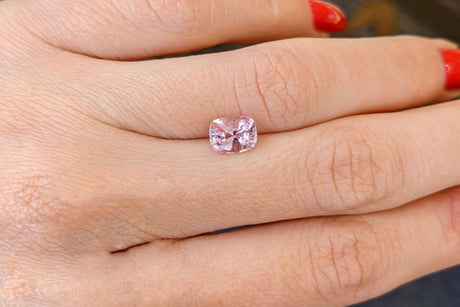 Natural Padparadscha Sapphire 1.51 ct – Cushion Cut, Untreated, C. Dunaigre Certified