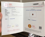 Natural Padparadscha Sapphire 1.51 ct – Oval Cut, Untreated, AIG Certified