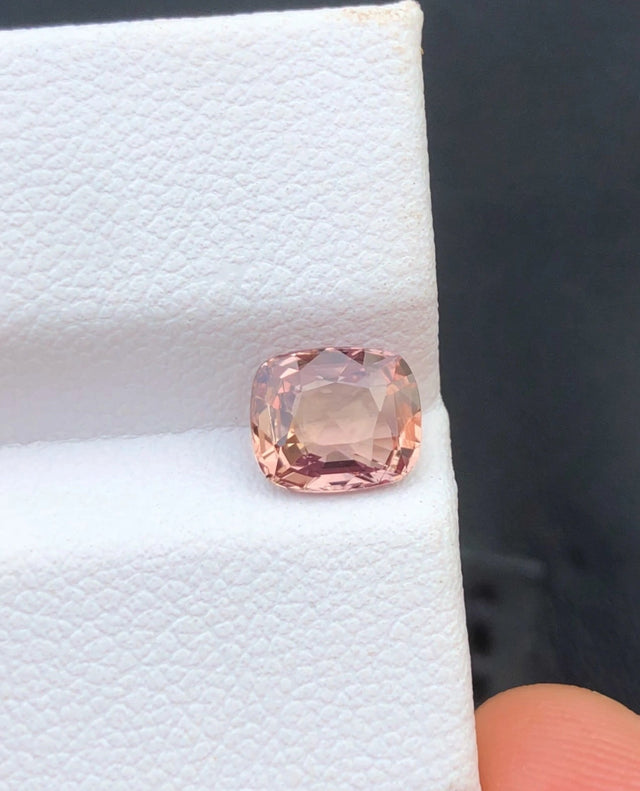 Natural Padparadscha Sapphire 1.54 ct – Cushion Cut, Untreated, AIG Certified