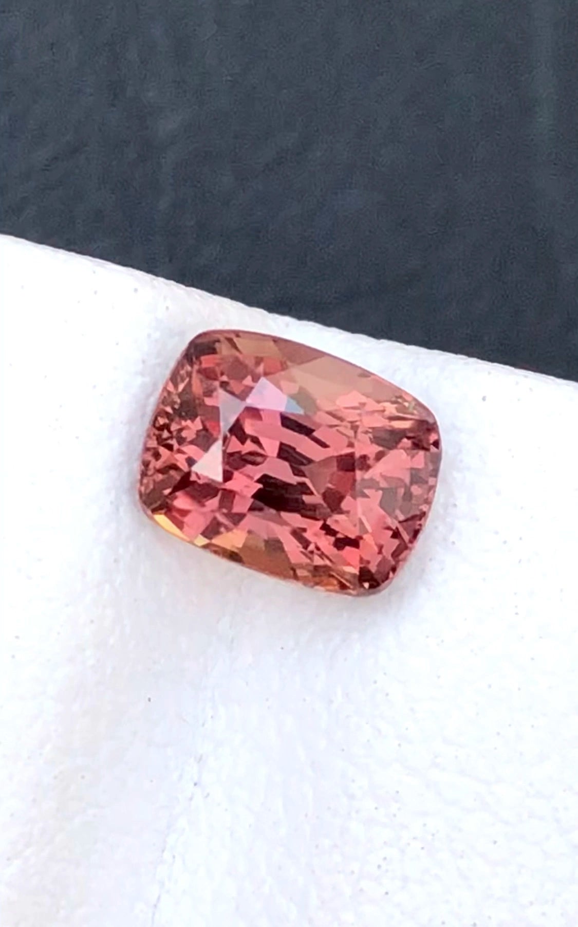 Natural Padparadscha Sapphire 1.55 ct – Cushion Cut, Untreated, AIG Certified