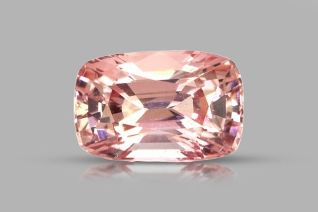 Natural Padparadscha Sapphire 1.66 ct – Cushion Mixed Cut, Untreated, C. Dunaigre Certified