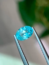 Natural Paraiba Tourmaline 0.75 ct – Oval Cut, Heated, GIA Certified