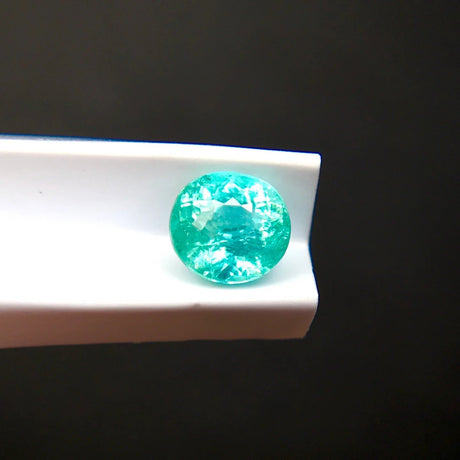 Natural Paraiba Tourmaline 0.81 ct – Oval Cut, AIGS Certified