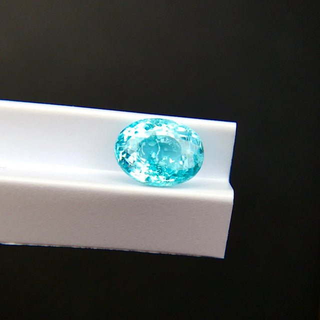 Natural Paraiba Tourmaline 0.90 ct – Oval Cut, AIGS Certified