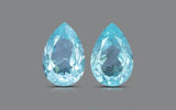 Natural Paraiba Tourmaline 1.21 ct (Pair) – Pear Cut, Heated, GIA Certified