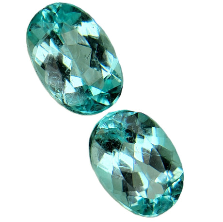 Natural Paraiba Tourmaline 2.58 ct (Pair) – Oval Cut, Heated, AIGS Certified