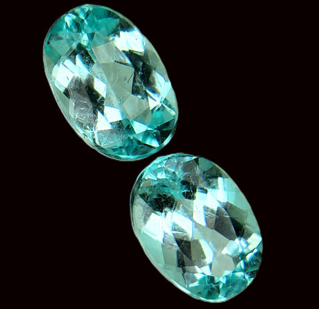 Natural Paraiba Tourmaline 2.58 ct (Pair) – Oval Cut, Heated, AIGS Certified