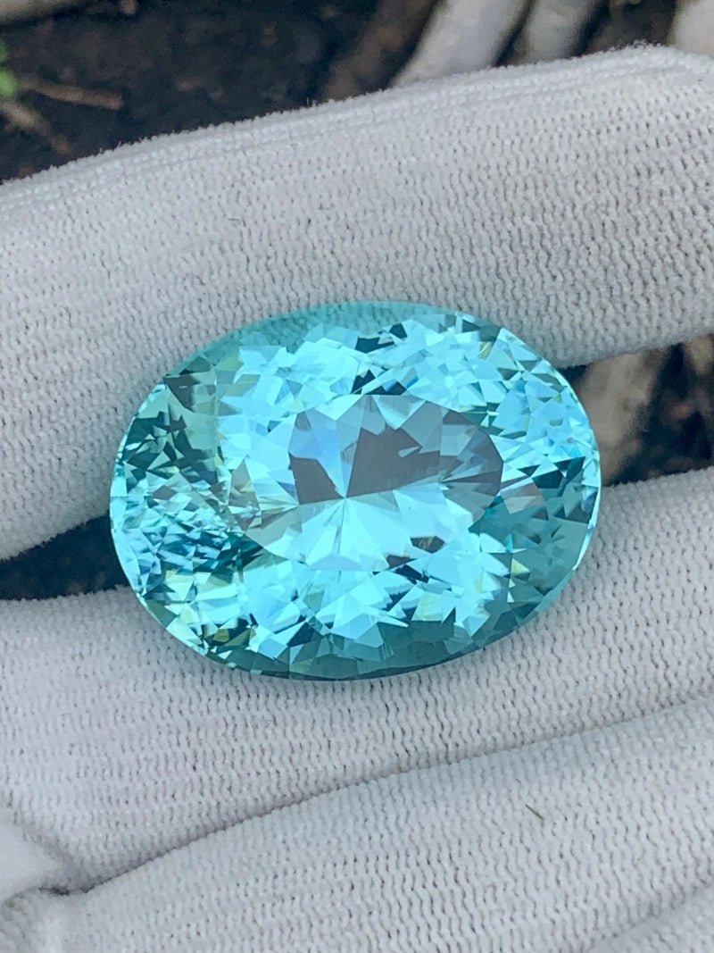 Natural Paraiba Tourmaline 85.34 ct – Oval Cut, GIA Certified