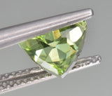 Natural Peridot 2.35 ct – Green, Trillion Cut, Untreated, Suppat Mine