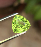 Natural Peridot 2.50 ct – Green, Trillion Cut, Untreated, Pakistan Origin