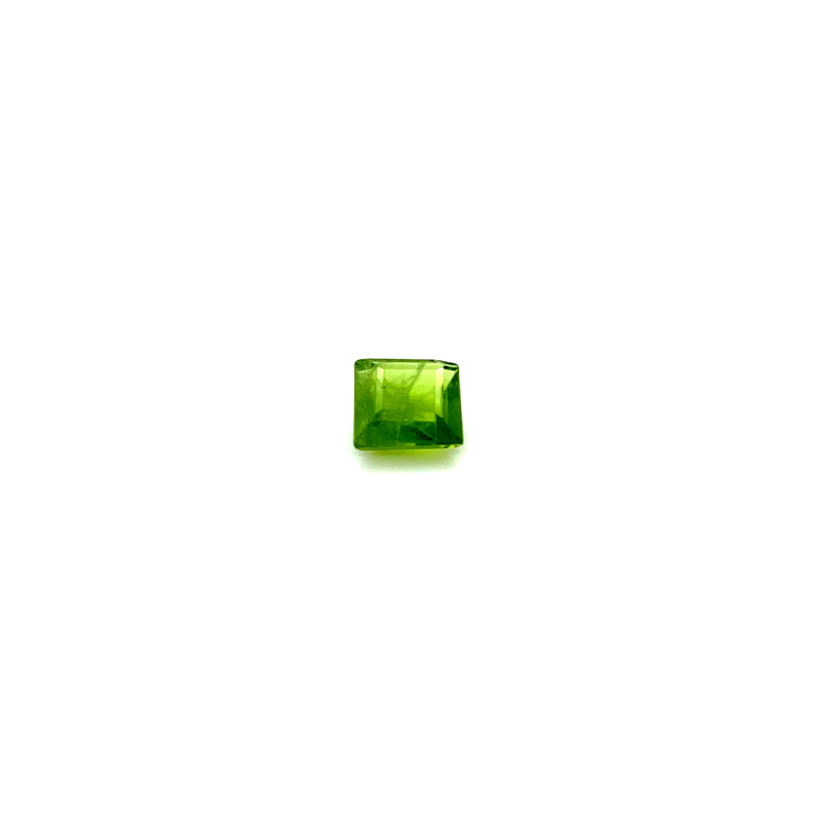 Natural Peridot 4.00 ct – Green, Square Cut, Untreated