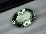 Natural Prasiolite 11.00 ct – Green Amethyst, Oval Cut, Untreated