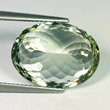 Natural Prasiolite 12.75 ct – Green Amethyst, Oval Cut, Untreated, Brazil