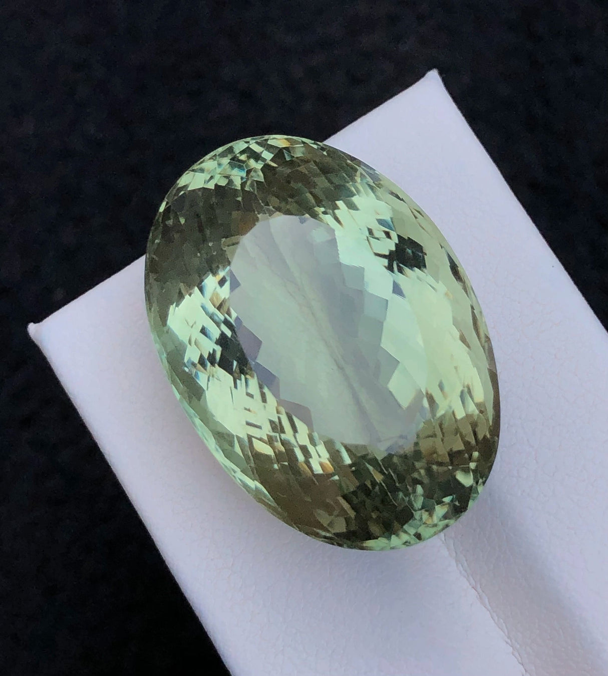 Natural Prasiolite 57.05 ct – Oval Cut, Heat Treated