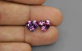 Natural Purple Spinel Pair 5.73 ct – Heart Cut, Untreated, Tanzania