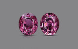 Natural Purple Spinel Pair 6.31 ct – Oval Cut, Untreated, Tanzania