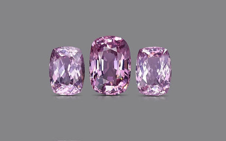 Natural Purple Spinel Set 10.21 ct – Cushion Cut, Untreated, Tanzania