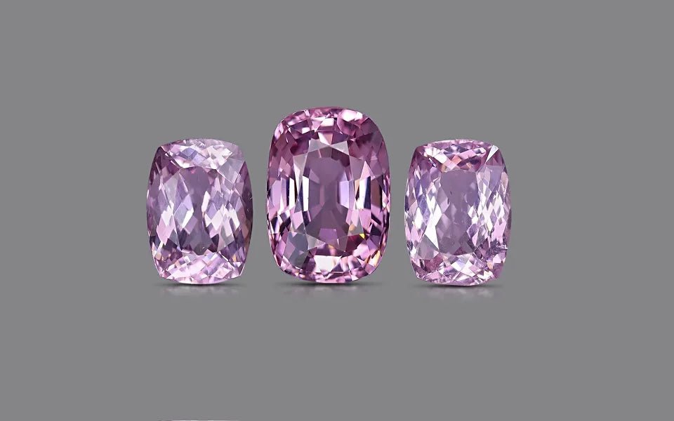 Natural Purple Spinel Set 10.21 ct – Cushion Cut, Untreated, Tanzania