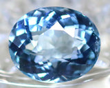 Natural quamarine 3.14 ct – Blue, Oval Cut, Untreated, Africa