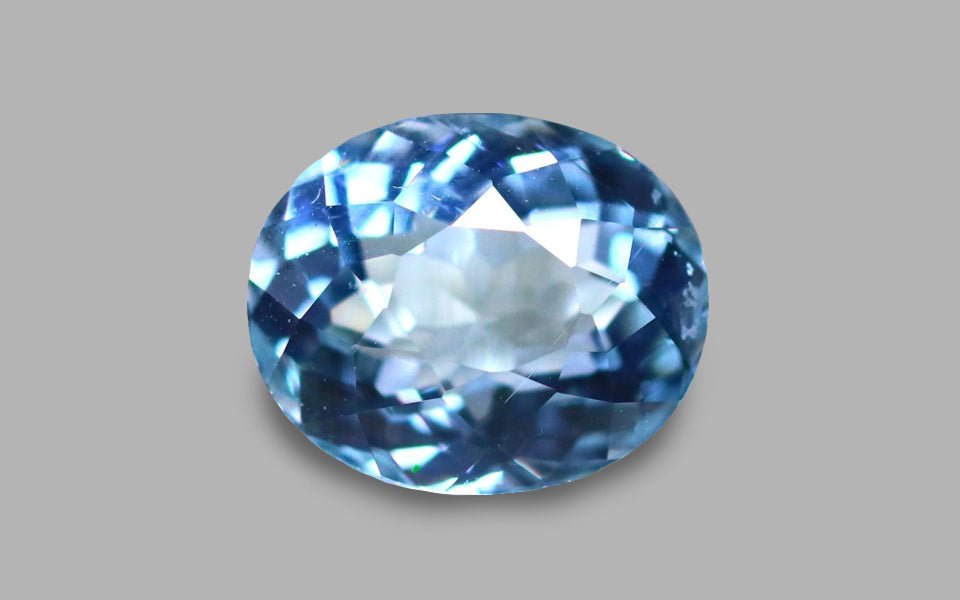 Natural quamarine 3.14 ct – Blue, Oval Cut, Untreated, Africa