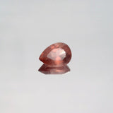 Natural Red Apatite 1.57 ct – Light Orangy Red, Pear Cut, Untreated