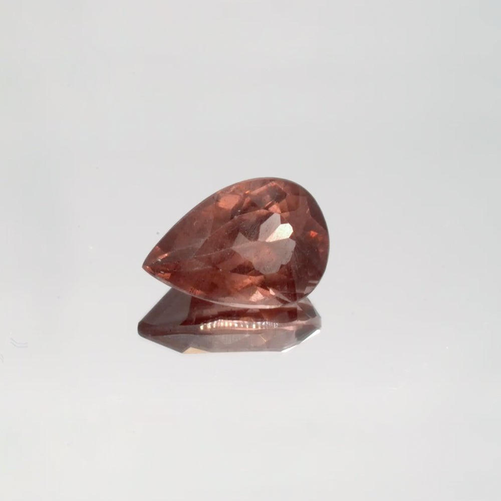 Natural Red Apatite 2.36 ct – Light Orangy Red, Pear Cut, Untreated