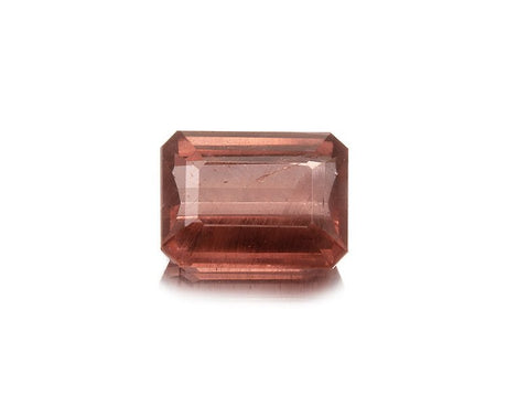 Natural Red Apatite 3.42 ct – Light Orangy Red, Octagonal Cut, Untreated