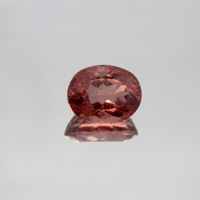 Natural Red Apatite 3.95 ct – Light Orangy Red, Oval Cut, Untreated