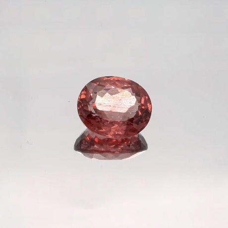 Natural Red Apatite 3.96 ct – Light Orangy Red, Oval Cut, Untreated