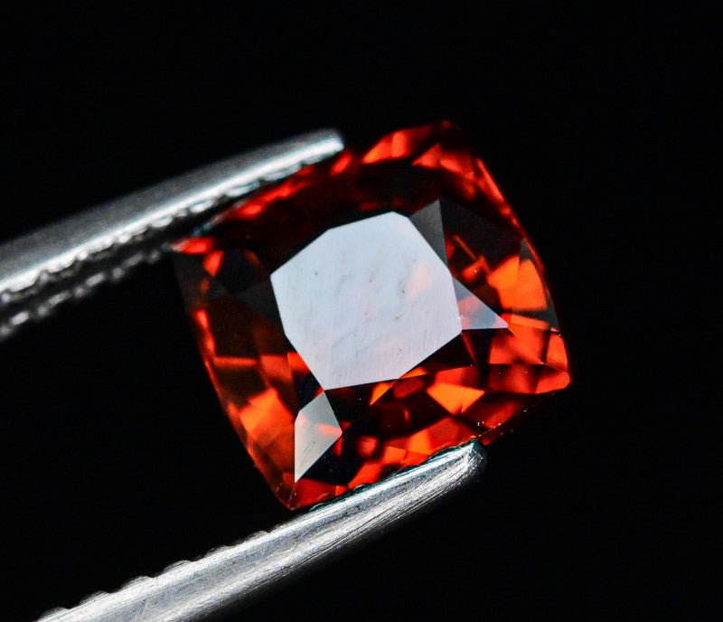 Natural Red Zircon 2.25 ct – Square Octagonal Cut, Untreated