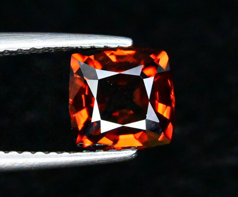Natural Red Zircon 2.25 ct – Square Octagonal Cut, Untreated