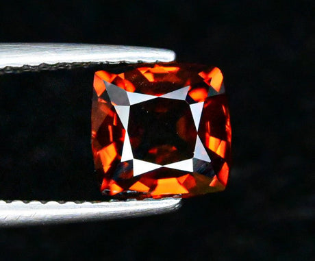 Natural Red Zircon 2.25 ct – Square Octagonal Cut, Untreated