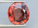 Natural Red Zircon 2.50 ct – Oval Cut, Untreated