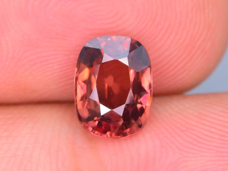 Natural Red Zircon 3.00 ct – Cushion Cut, Untreated