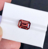 Natural Red Zircon 5.58 ct – Rectangular Step Cut, IF Clarity, Untreated, Tanzania