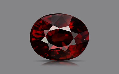 Natural Red Zircon 6.58 ct – Oval Cut, Untreated, AGR Certified