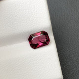 Natural Rhodolite Garnet 1.25 ct – Octagonal Cut, Untreated