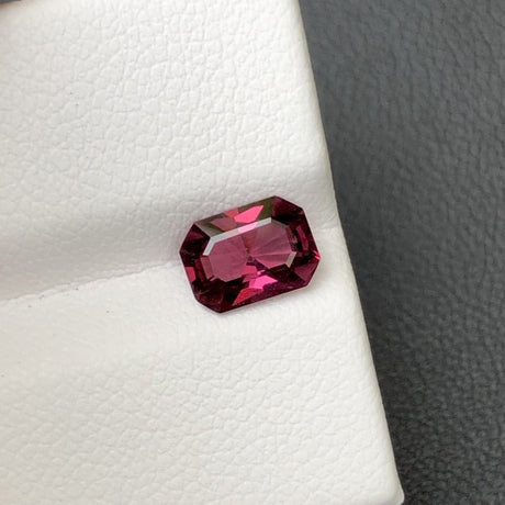 Natural Rhodolite Garnet 1.25 ct – Octagonal Cut, Untreated