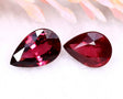Natural Rhodolite Garnets 2.09 ct – Pear Cut Matching Pair, Untreated